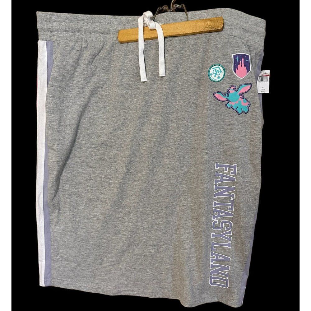 NWT! Disney Parks - Magic Kingdom - Fantasyland Gray Drawstring Skirt Women XL